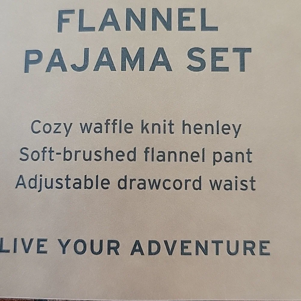 Eddie Bauer Men's 2 Piece Flannel Pajama Set In Size Small NWT